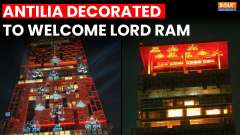 Ram Mandir Ayodhya: Mukesh Ambani's home Antilia decorated with lights to welcome Lord Ram