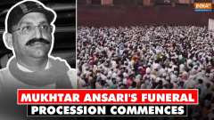 Mukhtar Ansari's funeral procession commences amidst tight security