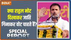 Special Report: Does Rahul want votes by counting caste by showing notes?
