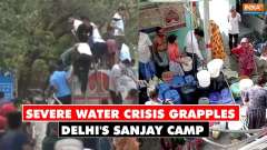 Severe water crisis in Delhi's Sanjay camp: Locals struggle amid heatwave in national capital