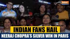 Olympics 2024: Indian fans celebrate Neeraj Chopra's silver medal at Paris Olympics