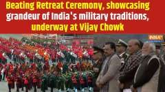 Beating Retreat Ceremony, showcasing grandeur of India's military traditions at Vijay Chowk