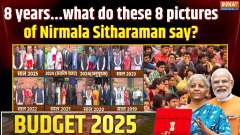 Union Budget 2025: 8 years...what do these 8 pictures of Nirmala Sitharaman say?