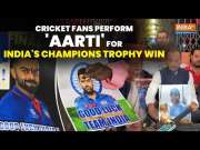 IND vs NZ Champions Trophy Final: Fans Perform 'Aarti' for India's Champions Trophy Win