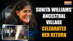 Sunita Williams Returns To Earth: People In Gujarat's Jhulasan Burst Crackers During Celebration
