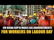 Delhi CM Rekha Gupta Announces Ayushman Scheme Registration and More as Labour Day Gift for Workers