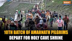 Amarnath Yatra: Devotees Applaud Arrangements As 10th Batch Of Pilgrims Departs From Pahalgam