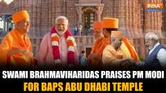 Swami Brahmaviharidas Lauds PM Modi's Role in Construction of Abu Dhabi BAPS Temple