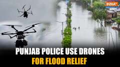Punjab Floods: Police Use Drones to Deliver Relief in Flood-Hit Amritsar Villages
