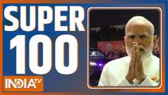 Super 100: PM Modi did a road show in his constituency Varanasi