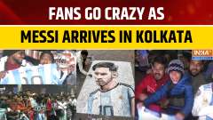 Lionel Messi Arrives in Kolkata | Fans Go Wild as G.O.A.T India Tour 2025 Begins