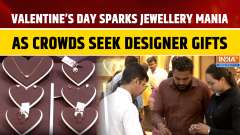 Valentine's Day Rush: Couples Flock to Jewellery Stores for Designer Gold & Silver Gifts