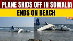 Somalia Plane Skids Off Runway, 55 Evacuated Safely After Landing on Beach

