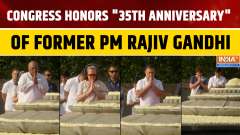 Former PM Rajiv Gandhi's 35th Death Anniversary: Sonia, Rahul & Priyanka Gandhi Pay Tribute