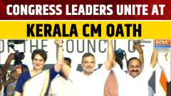 Kerala CM VD Satheesan Oath: Congress Leaders Show Unity With Hand-In-Hand Gesture in Trivandrum
