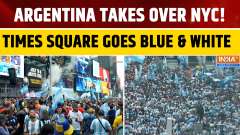 FIFA WC 2026 Final: Argentina Fans Flood Times Square Ahead of Final Clash Against Spain