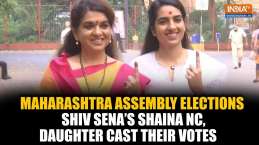 Maharashtra Assembly Polls: Shiv Sena's Mumba Devi candidate Shaina NC,  daughter cast vote