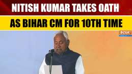Nitish Kumar Takes Oath as Bihar CM for Record 10th Time; 19 Ministers Sworn In at Gandhi Maidan