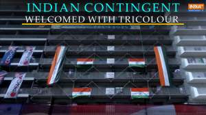 Olympics 2024: Indian contingent welcomed with tricolours at Olympic Village in Paris