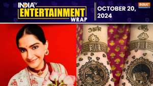 Entertainment Wrap: Sonam Kapoor shows off henna hands with Anand Ahuja, son  Vayu's names