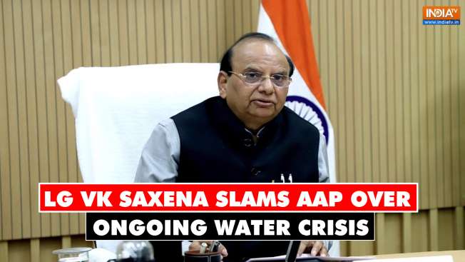 LG VK Saxena slams AAP over ongoing water crisis says habit of Delhi govt to hide its inefficiency