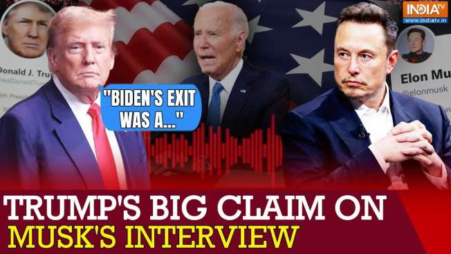 Elon Musk Interviews Donald Trump ; Trump Criticises Biden & Kamala