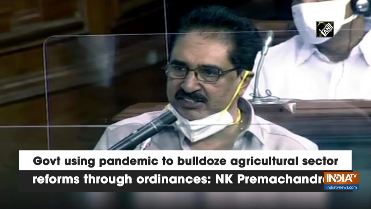 Govt Using Pandemic To Bulldoze Agricultural Sector Reforms Through Ordinances Nk Premachandran