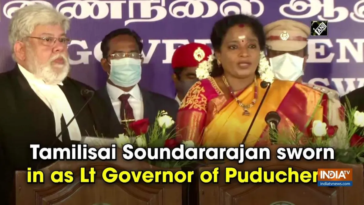 Tamilisai Soundararajan Sworn In As Lt Governor Of Puducherry