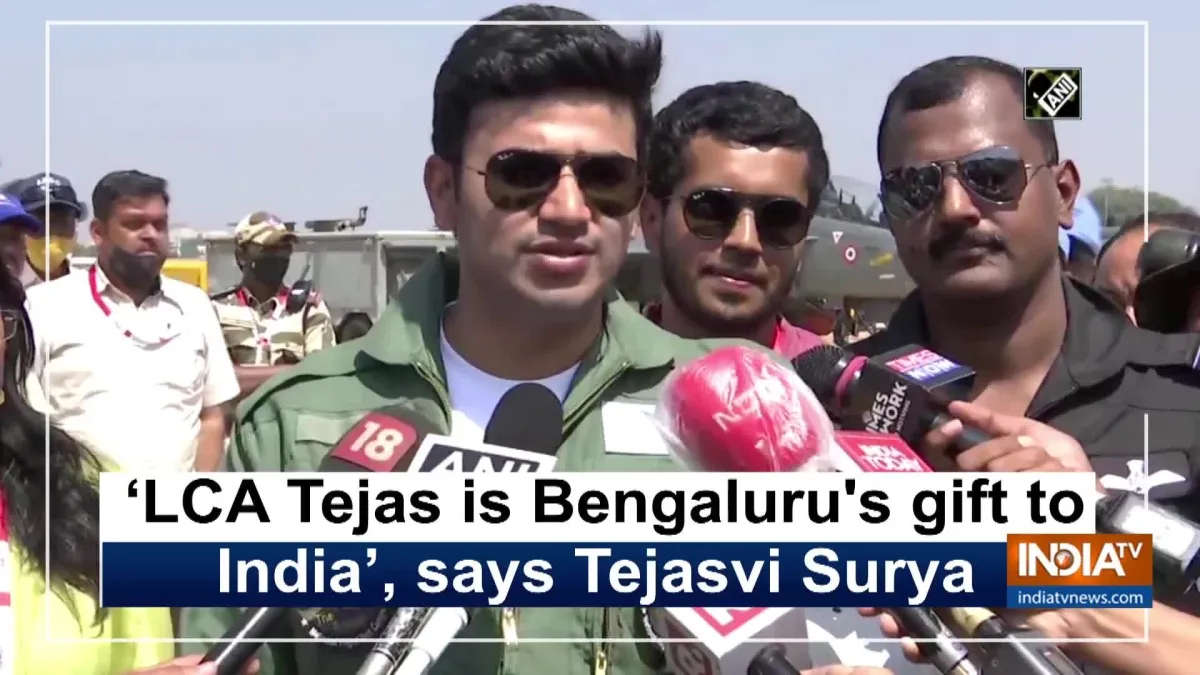 Lca Tejas Is Bengaluru S Gift To India Says Tejasvi Surya