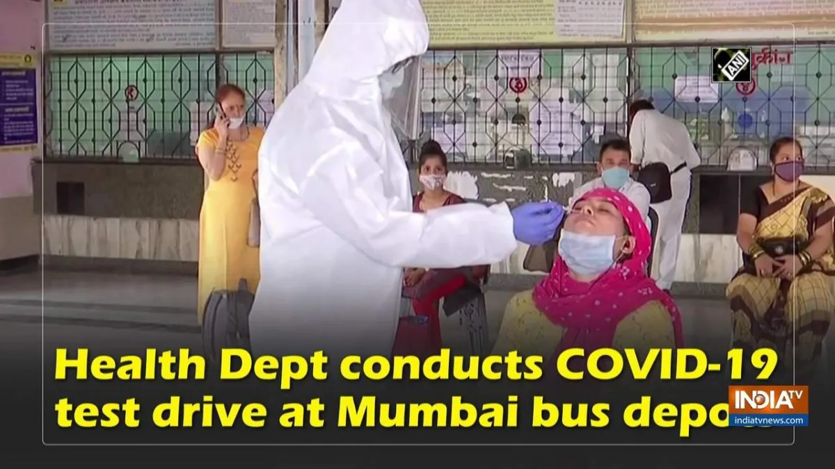 Health Dept conducts COVID-19 test drive at Mumbai bus depots