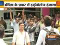 People chant 'Modi-Modi' during Urmila Matondkar's election campaign in Mumbai