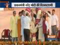 PM Modi arrives at a Dussehra function at Ram Leela grounds in Dwarka