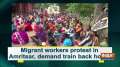 Migrant workers protest in Amritsar, demand train back home