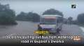 Watch: Locals try pulling out bus from waterlogged road in Gujarat's Dwarka
