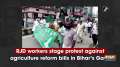 RJD workers stage protest against agriculture reform bills in Bihar's Gaya