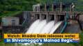 Watch: Bhadra Dam releases water in Shivamogga's Malnad Region