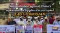 Demonstration against China's repression of Uyghurs in occupied East Turkistan