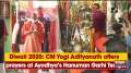 Diwali 2020: CM Yogi Adityanath offers prayers at Ayodhya's Hanuman Garhi Temple