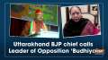 Uttarakhand BJP chief calls Leader of Opposition 'Budhiya'