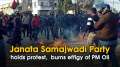 Janata Samajwadi Party holds protest, burns effigy of PM Oli