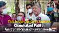 This is our country's culture: Chandrakant Patil on Amit Shah-Sharad Pawar meeting