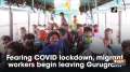 Fearing COVID lockdown, migrant workers begin leaving Gurugram