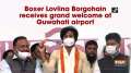 Boxer Lovlina Borgohain receives grand welcome at Guwahati airport
