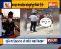 Haryana:  Police lathicharge farmers protesting in Karnal