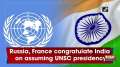 Russia, France congratulate India on assuming UNSC presidency 