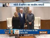 PM Narendra Modi hosts a dinner for his Israeli counterpart Benjamin Netanyahu
