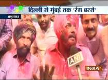 UP CM Yogi Adityanath, Congress MP Navjot Singh Sidhu celebrate Holi