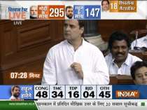 He cannot look into my eyes, because the PM has not been truthful: Rahul Gandhi in Lok Sabha