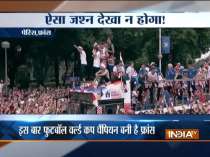 French team celebrate World Cup win with victory parade in Paris
