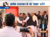 Top leaders arrives into the swearing-in cermony of Rajasthan CM Ashok Gehlot